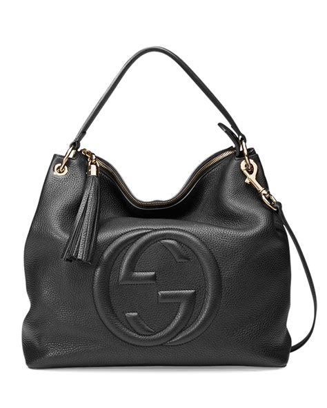 gucci taje|Gucci black leather handbags.